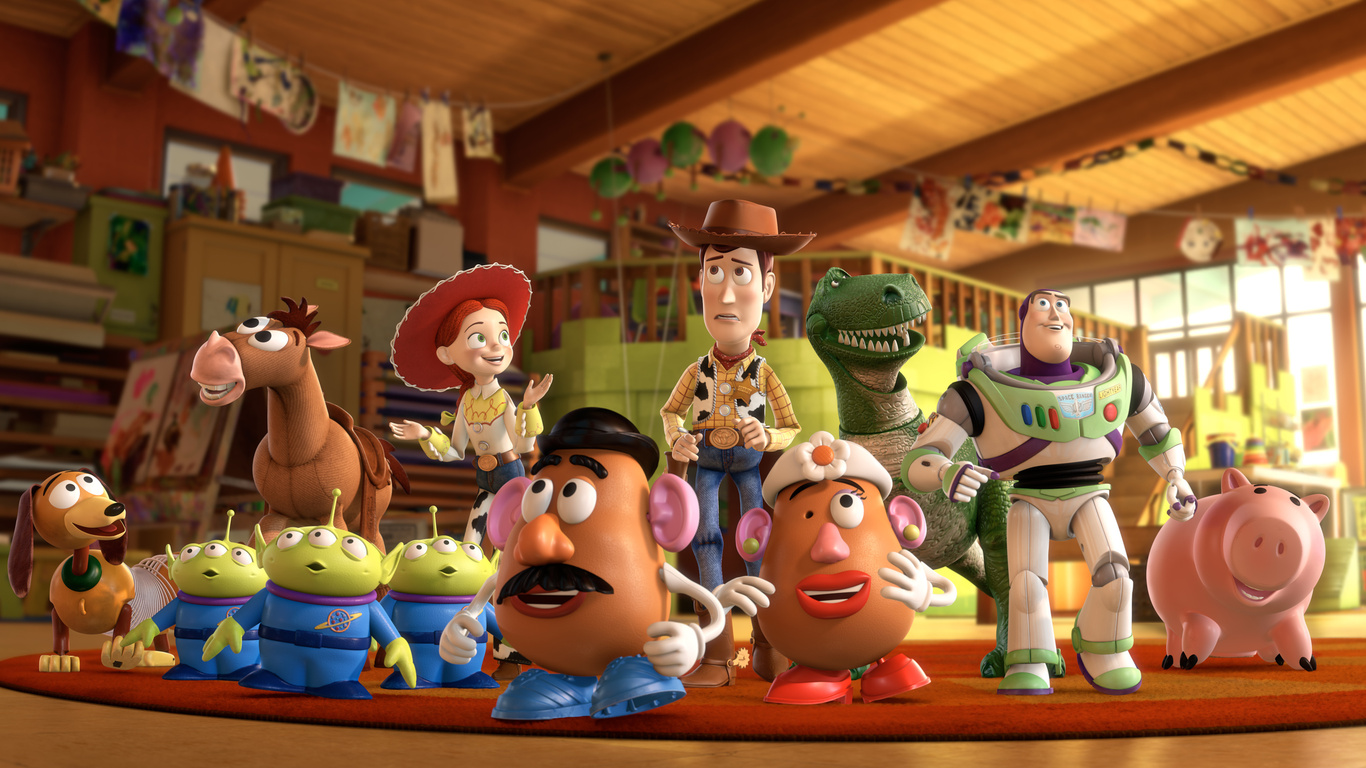 I giocattoli protagonisti del film "Toy Story" (Pixar)