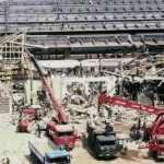 La stazione di Bologna dopo la strage del 2 agosto 1980