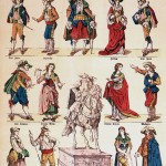 Illustrazione raffigurante i personaggi del "Don Giovanni" di Mozart