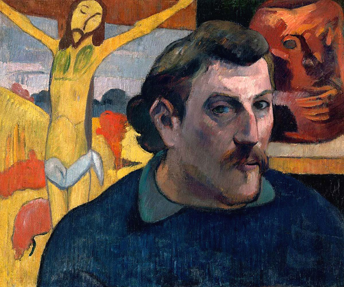 Autoritratto con Cristo giallo - Paul Gauguin - 1890-1891