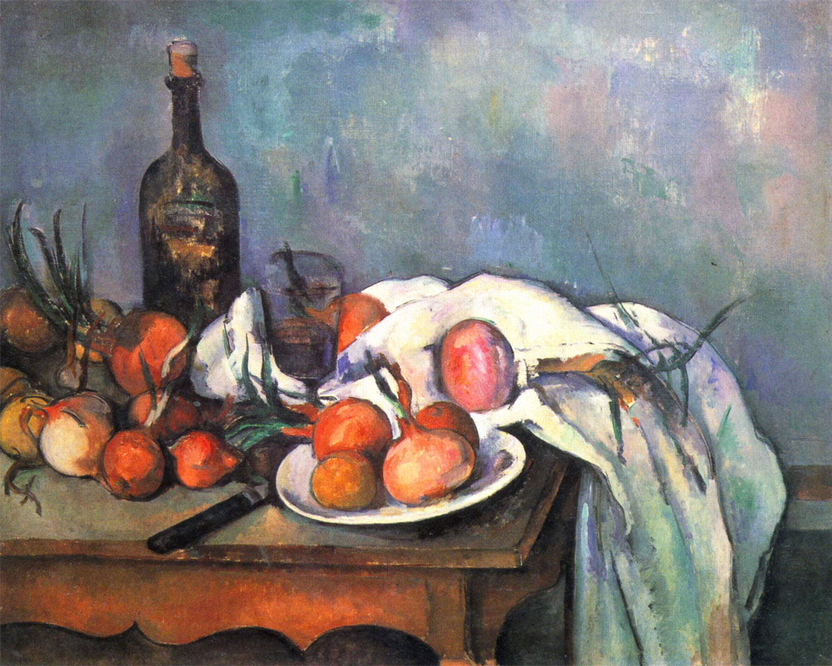 Natura morta con cipolle (Paul Cézanne, 1896-1898)