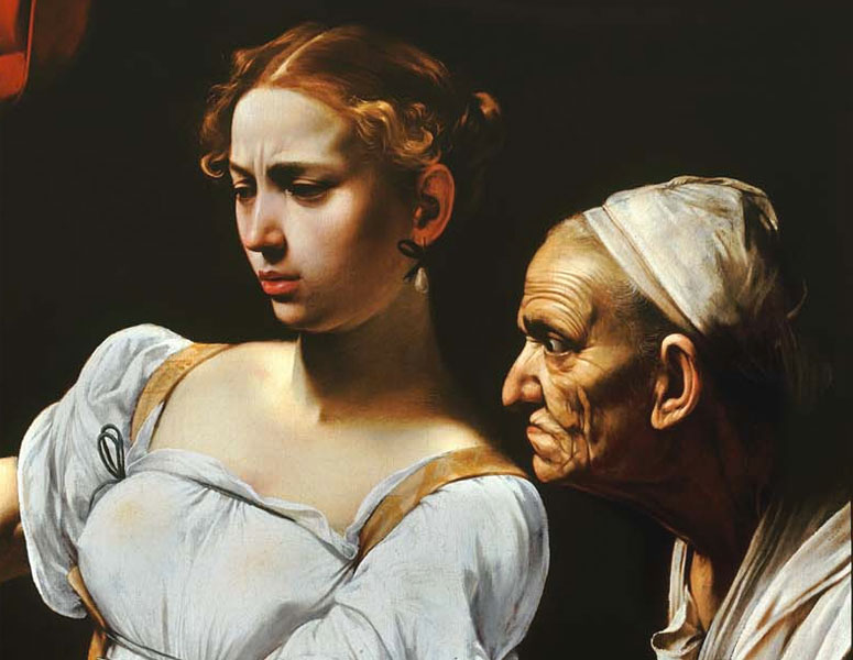 Giuditta e Oloferne - Caravaggio - particolare