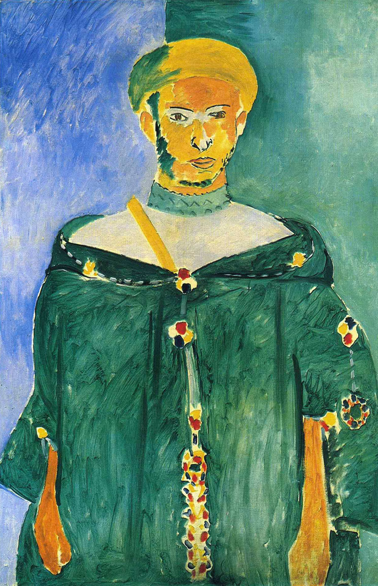 Riffano in piedi - Standing Riffian - Marocchino in verde - Standing Moroccan in green - Matisse - 1913
