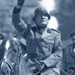 Mussolini a cavallo
