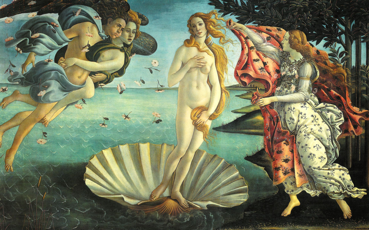 Nascita di Venere (Venere di Botticelli, Birth of Venus)