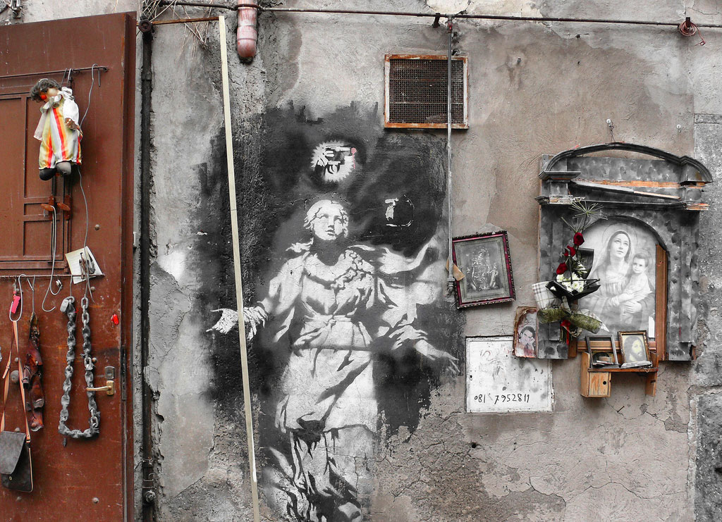 Banksy - Madonna con la pistola