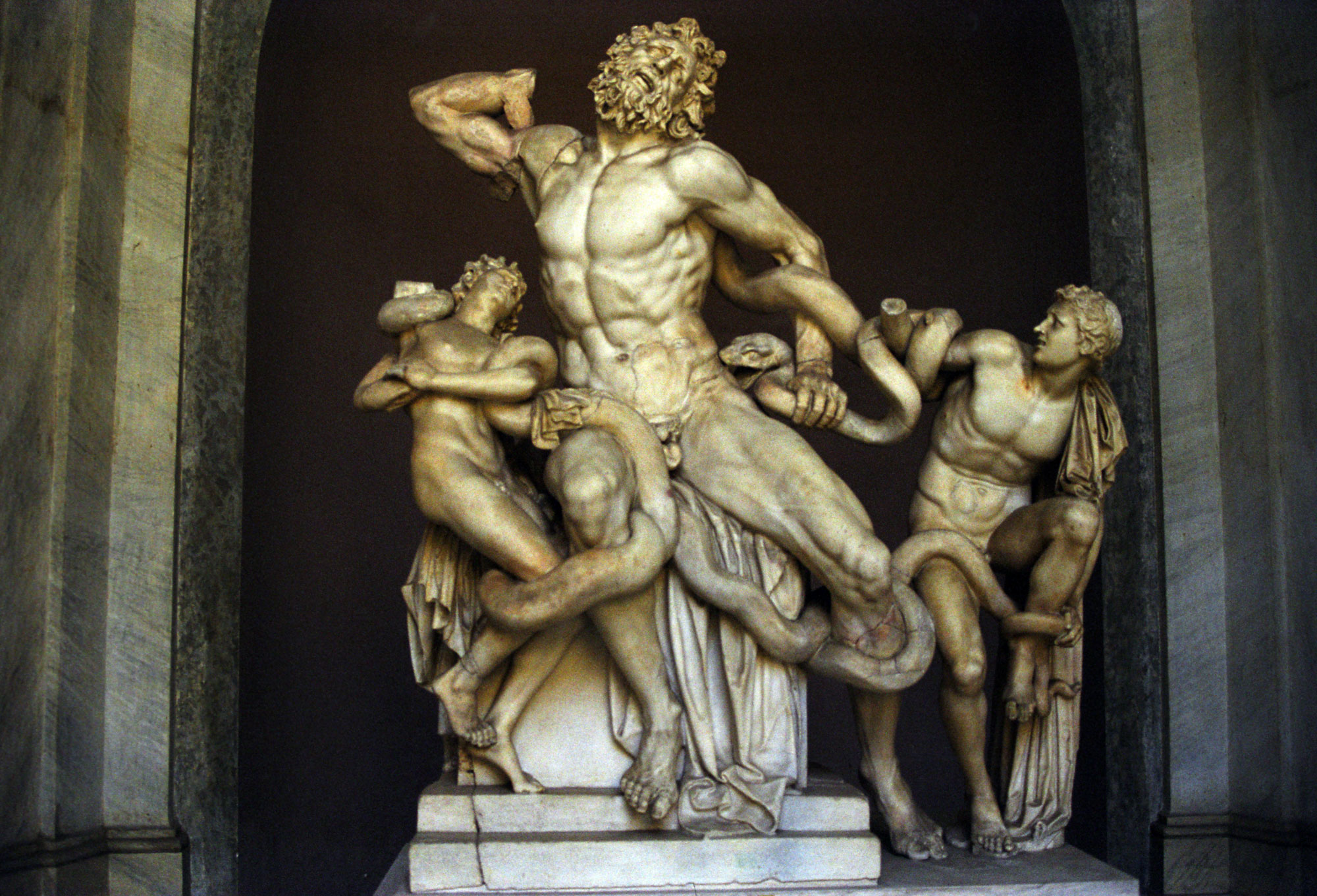 'Laocoonte e i suoi figli'', Agesandro, Atanodoro e Polidoro, marmo, I d.C., Musei Vaticani