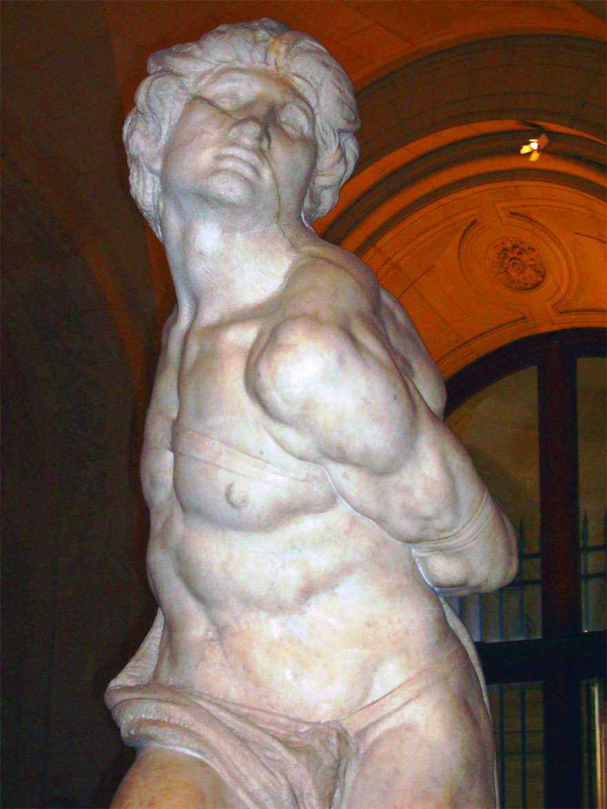 Schiavo Ribelle - dettaglio - Rebellious Slave - detail - Michelangelo