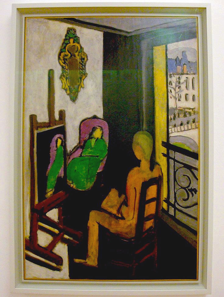 Il pittore e la modella - Matisse - quadro