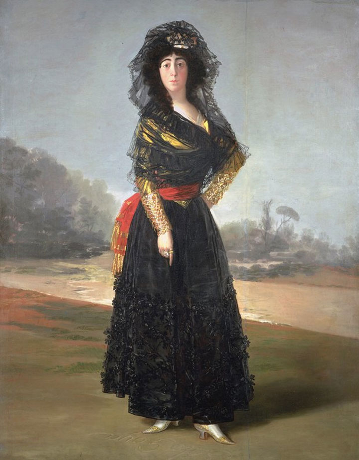 Duchessa de Alba in nero - Goya - 1797