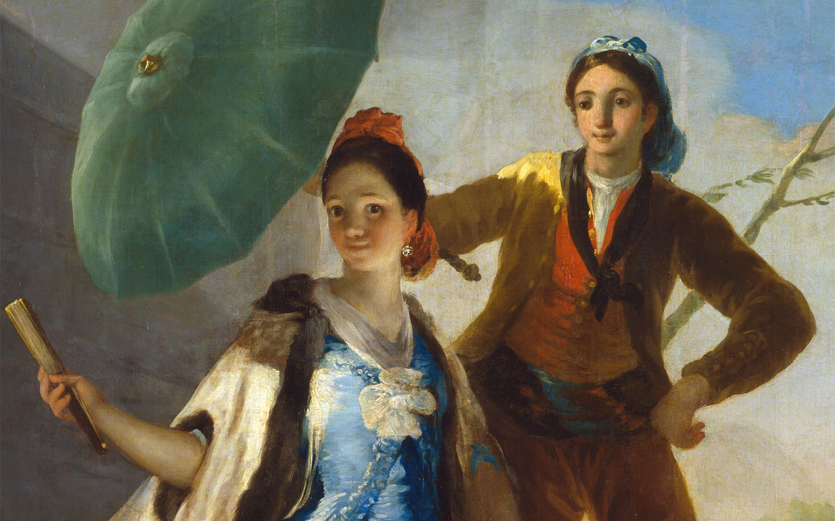 Il parasole - Goya - dettaglio