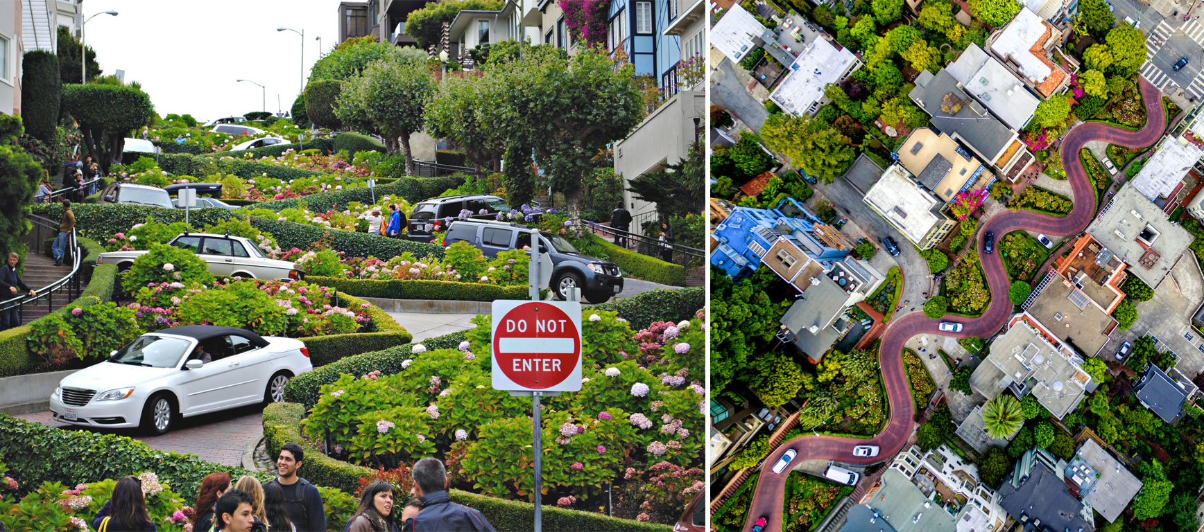 Lombard Street strada a curve San Francisco