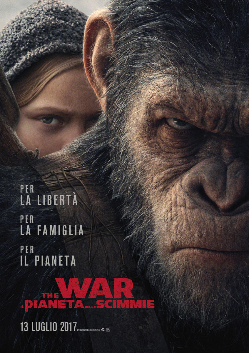 The War - Il pianeta delle scimmie: locandina e poster del film