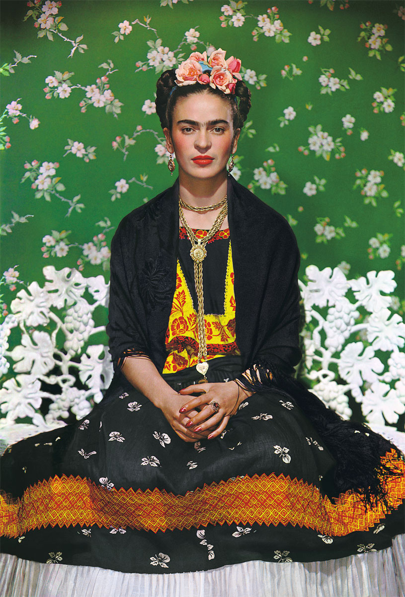 Frida Kahlo on White Bench - by Nickolas Muray - 1939