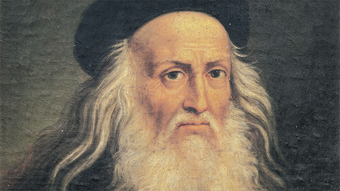 Leonardo da Vinci portrait volto viso faccia