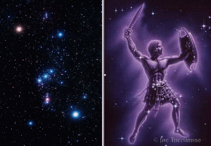 Rappresentazione di Orione nella mitologia