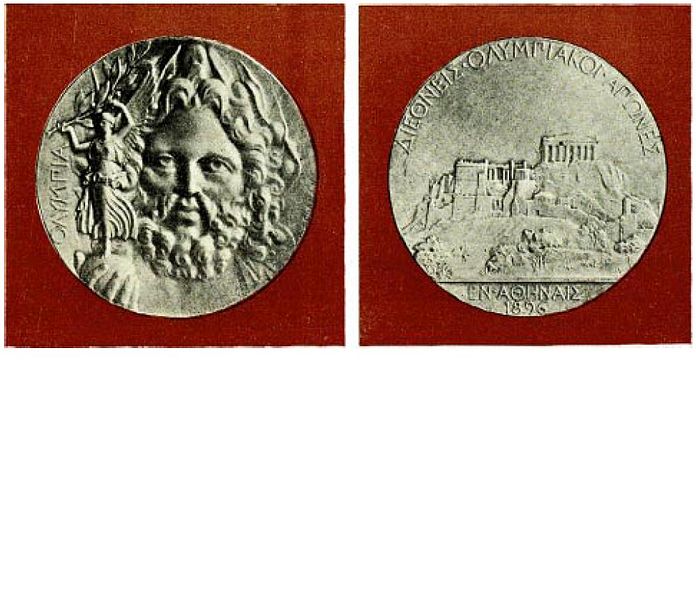medaglia d'argento Olimpiadi 1896