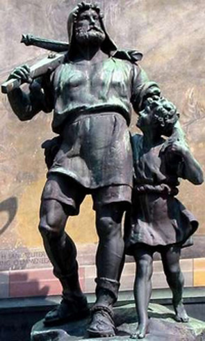 Guglielmo Tell con il figlio, Gualtierino