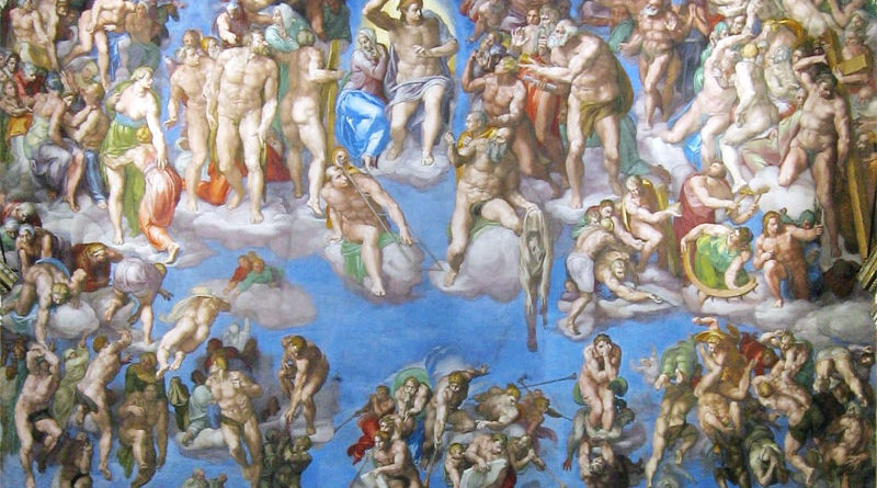 Il Giudizio Universale presente nella Cappella Sistina, capolavoro di Michelangelo Buonarroti