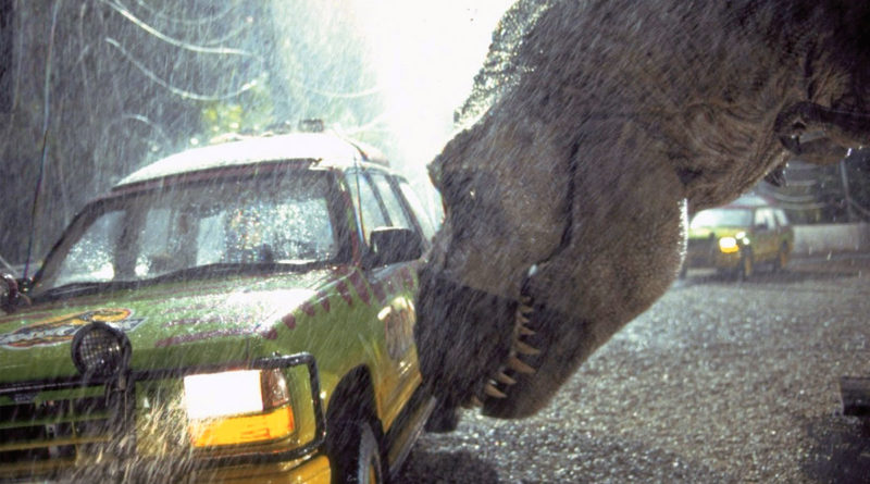 Jurassic Park, una scena del film