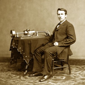 Thomas Edison e il suo fonografo