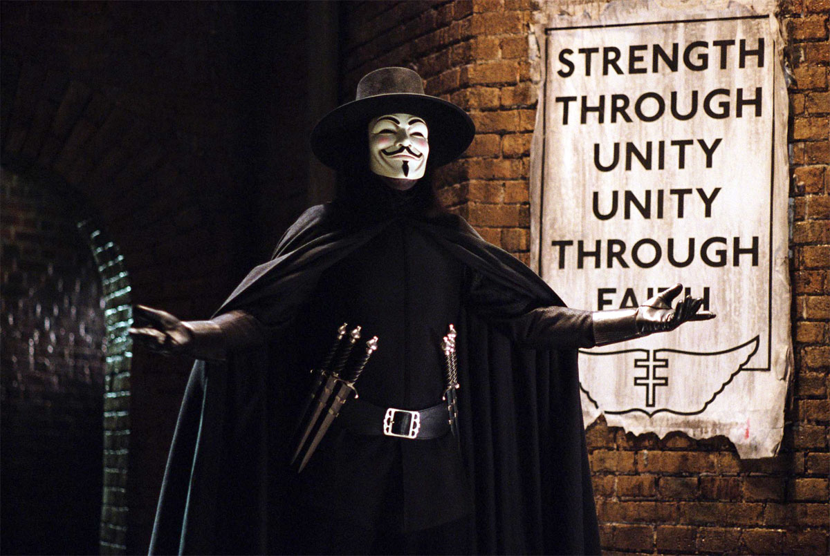 V per Vendetta, una scena del film