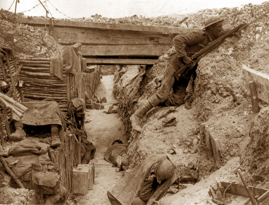 Prima Guerra Mondiale, soldati in trincea (1916)