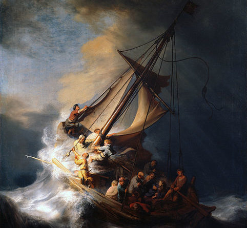 Opera di Rembrandt: Christ in the Storm on the Lake of Galilee (1633)