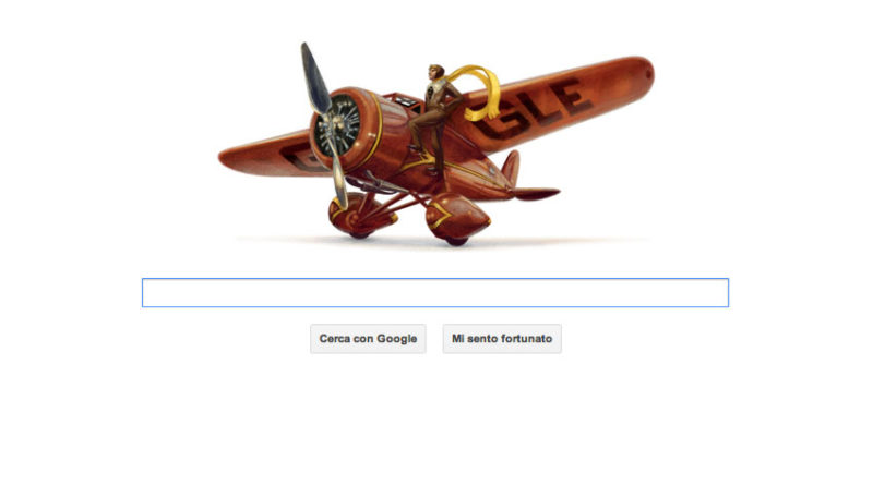 Logo Google dedicato ad Amelia Earhart