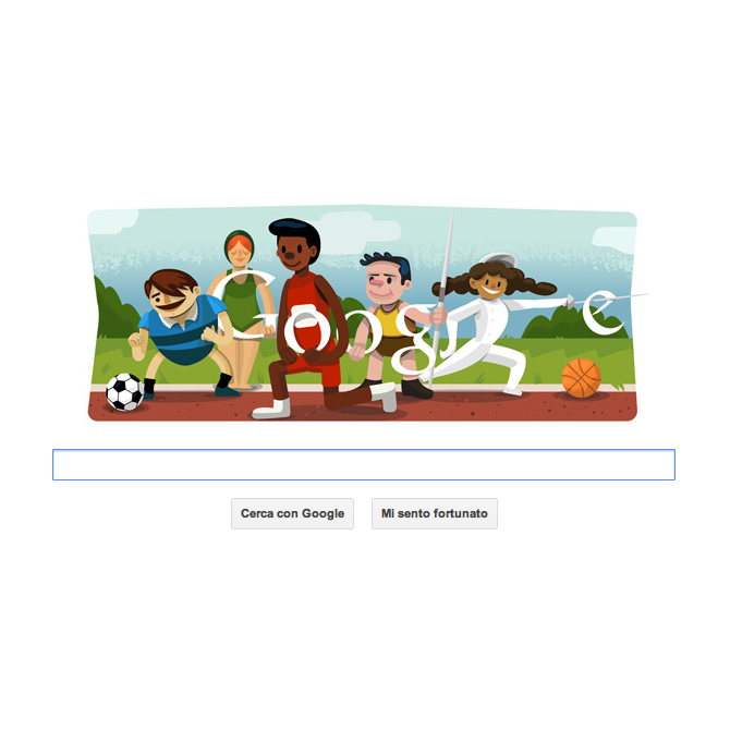 Doodle Google dedicato alla cerimonia di apertura dell Olimpiadi di Londra 2012