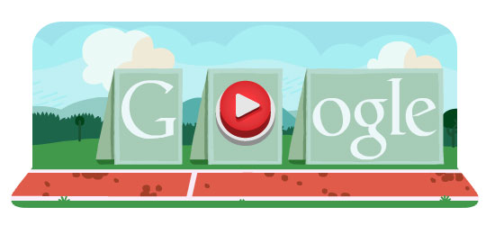 Doodle Google animato - Olimpiadi 2012 - Corsa ad ostacoli