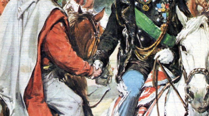 Garibaldi incontra Vittorio Emanuele II