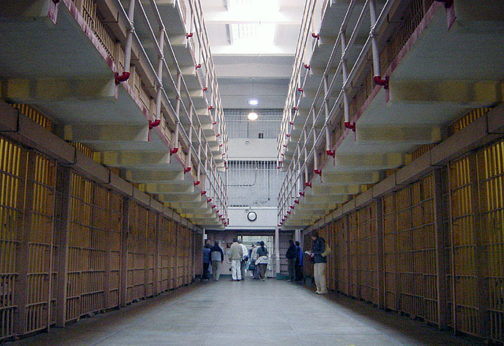 Alcatraz: una foto dell'interno