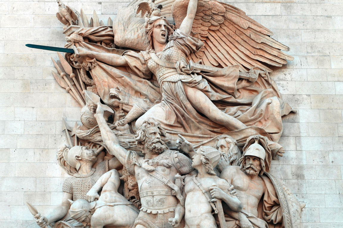 Allegoria de La Marsigliese scolpita sull'Arco di Trionfo (Parigi)
