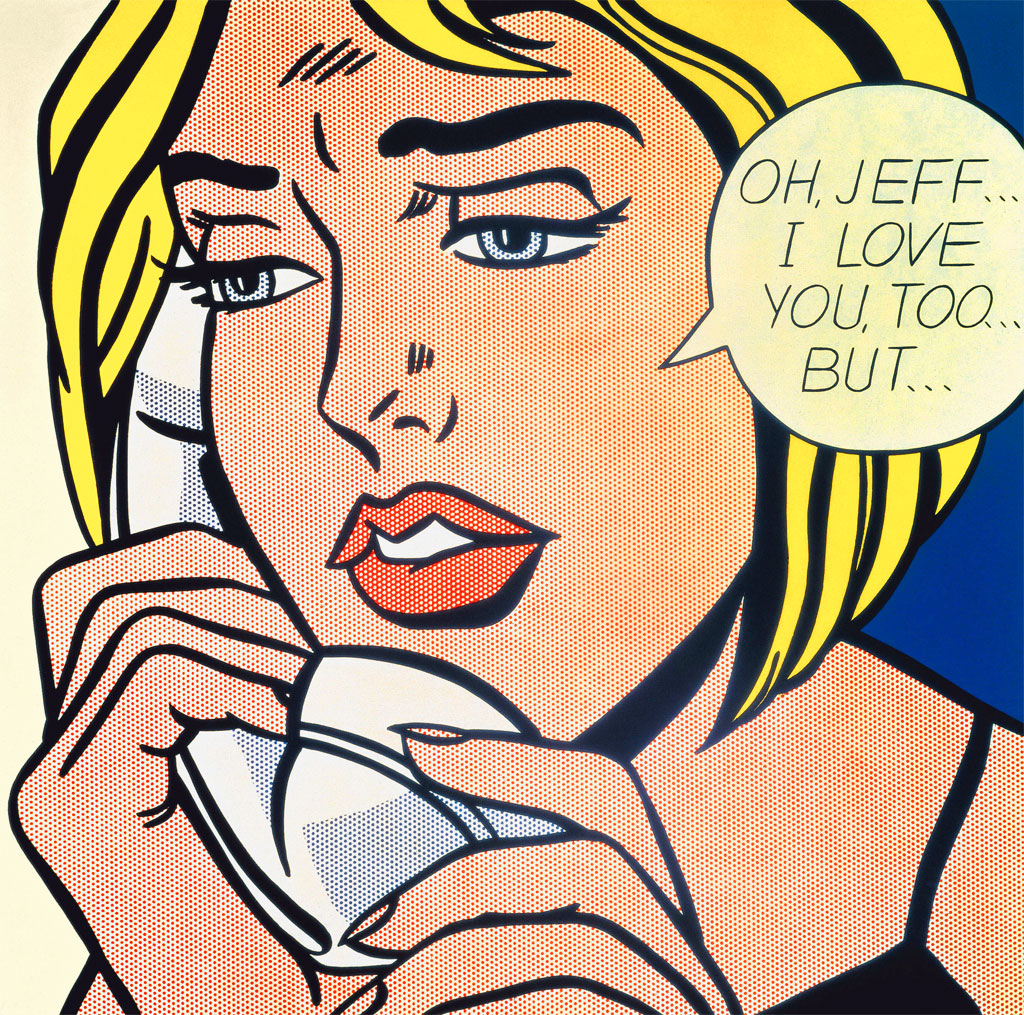 Roy Lichtenstein - un'altra donna con fumetto