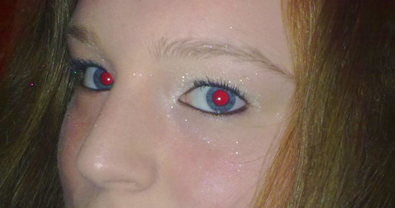 effetto occhi rossi