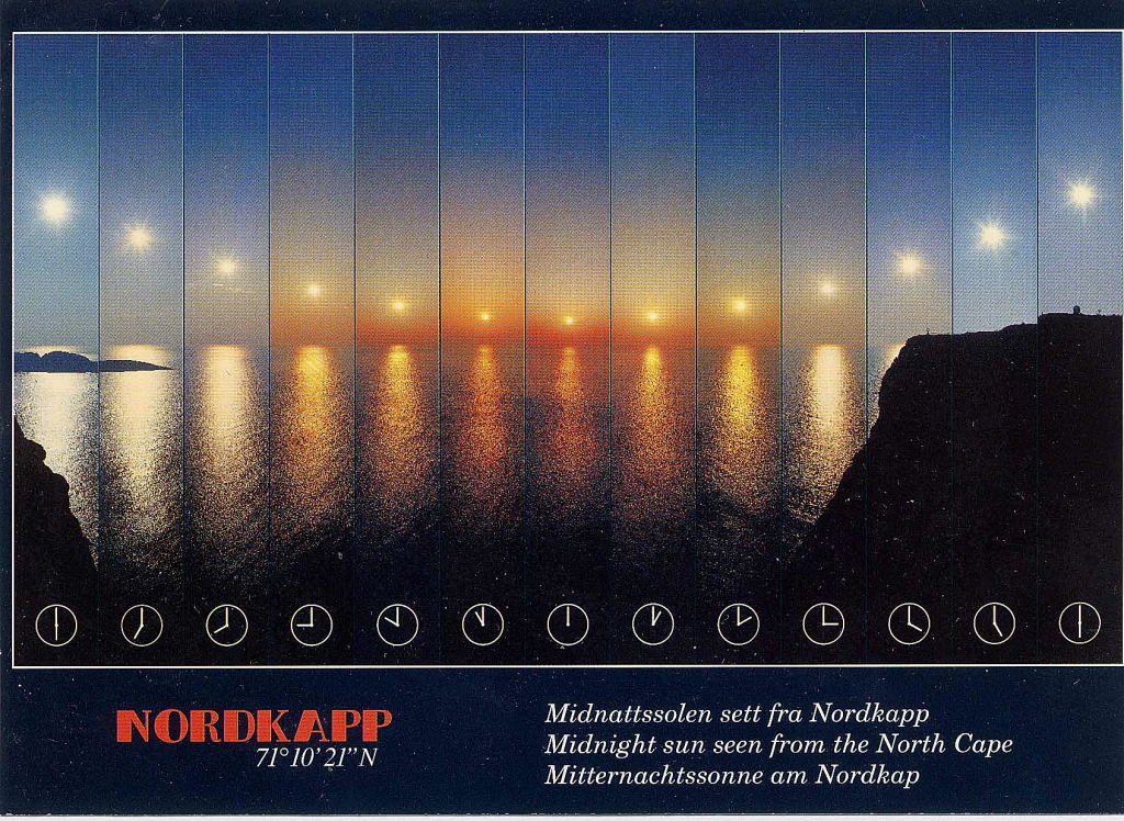 Sole di mezzanotte Capo Nord