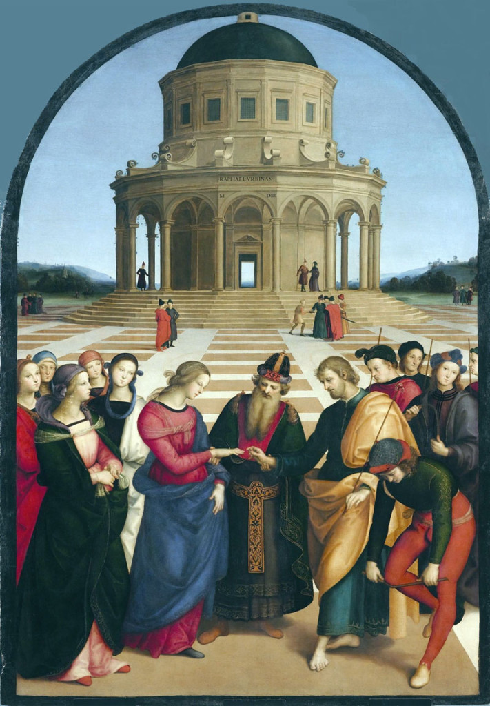 Lo Sposalizio della Vergine opera di Raffaello