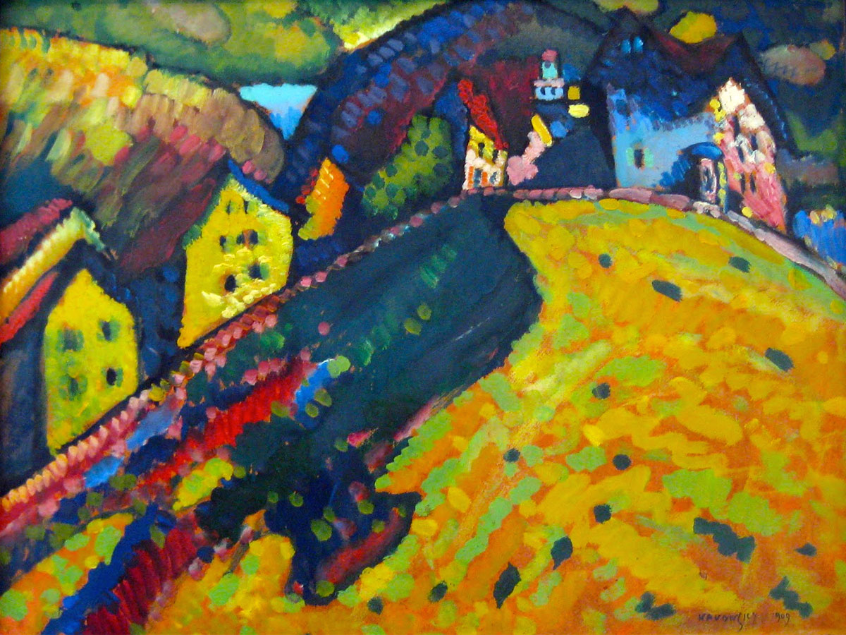 Kandinsky - Case a Murnau - Paesaggio estivo