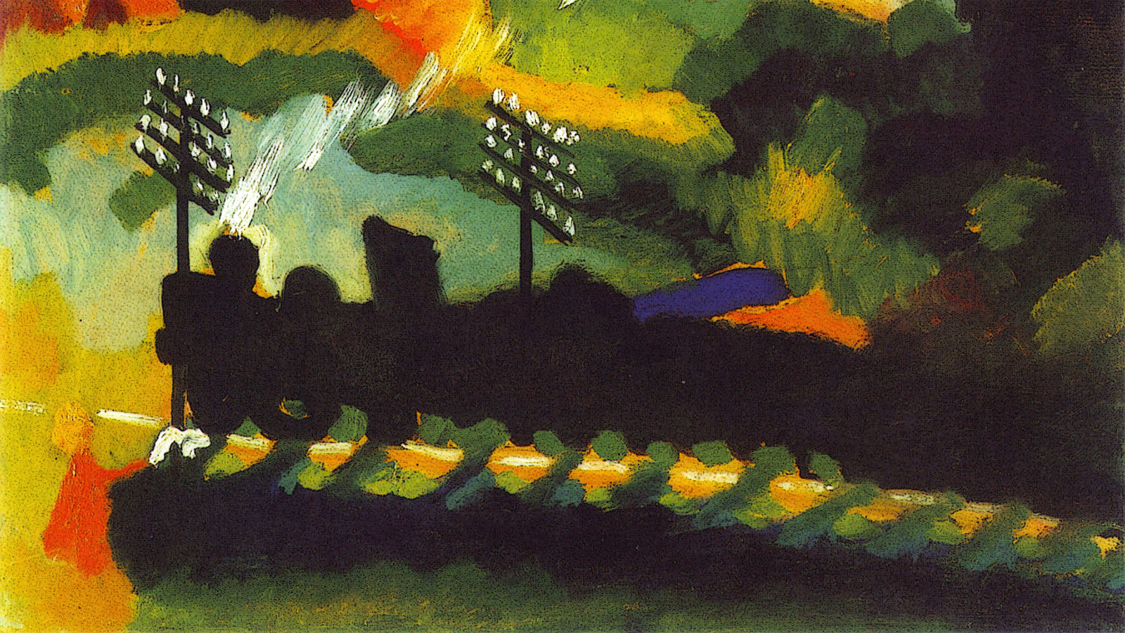 Murnau - Veduta con ferrovia e castello - Kandinsky (1909)