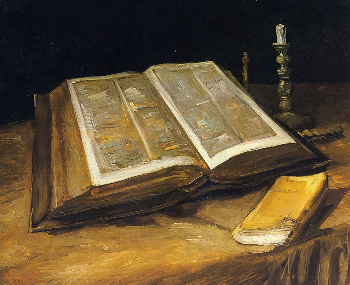 Van Gogh: Natura morta con Bibbia