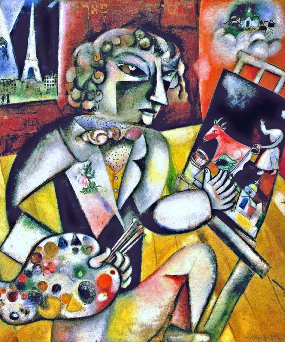 Marc Chagall: Autoritratto con sette dita (Self-Portrait with Seven Fingers)