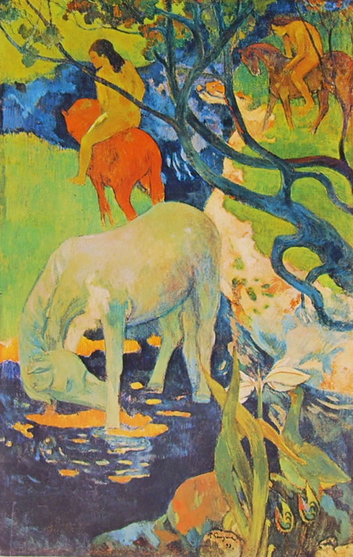 47 Paul Gauguin-cavallo bianco
