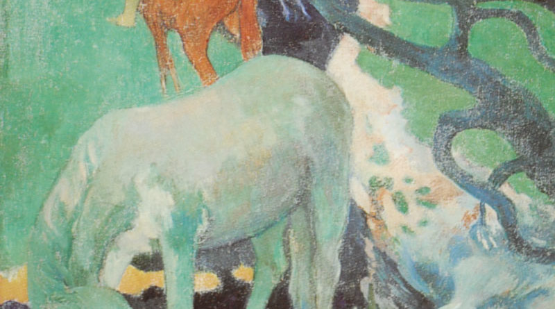 Il cavallo bianco - Gauguin - 1898 - Cheval blanche - White horse