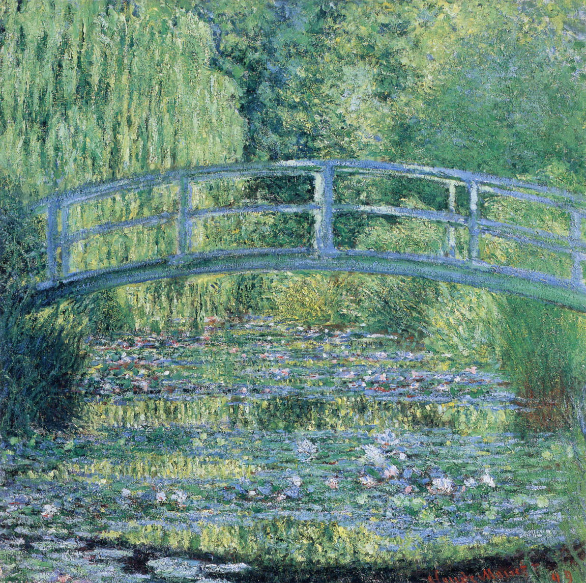 Lo stagno delle ninfee, armonia verde (opera di monet) Parco delle ninfee