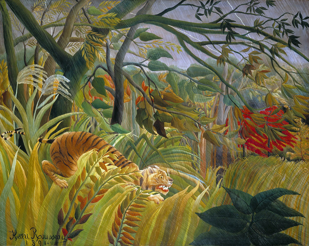 Sorpresa - Tigre in una tempesta tropicale - Henri Rousseau - 1891