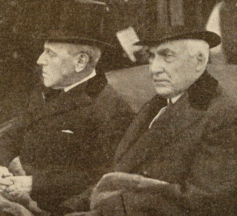 Woodrow Wilson e Warren G. Harding