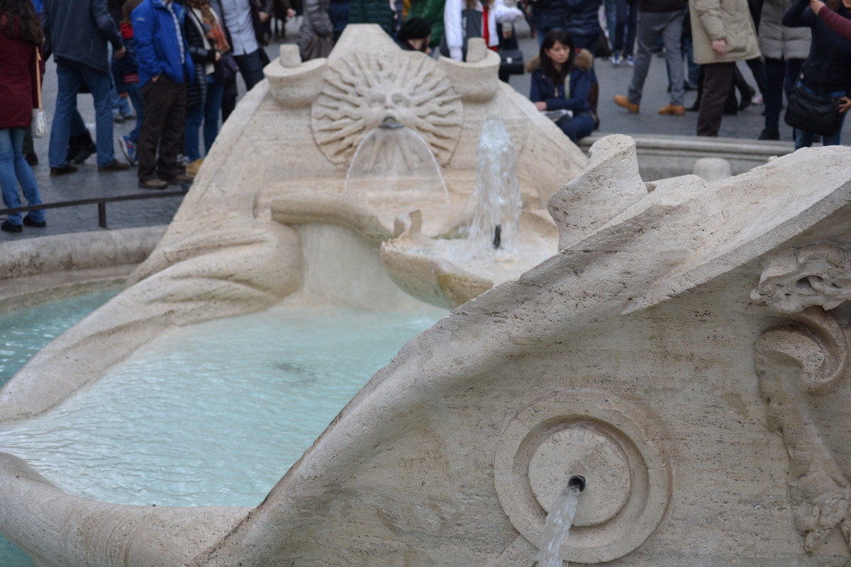 Fontana della Barcaccia - particolare