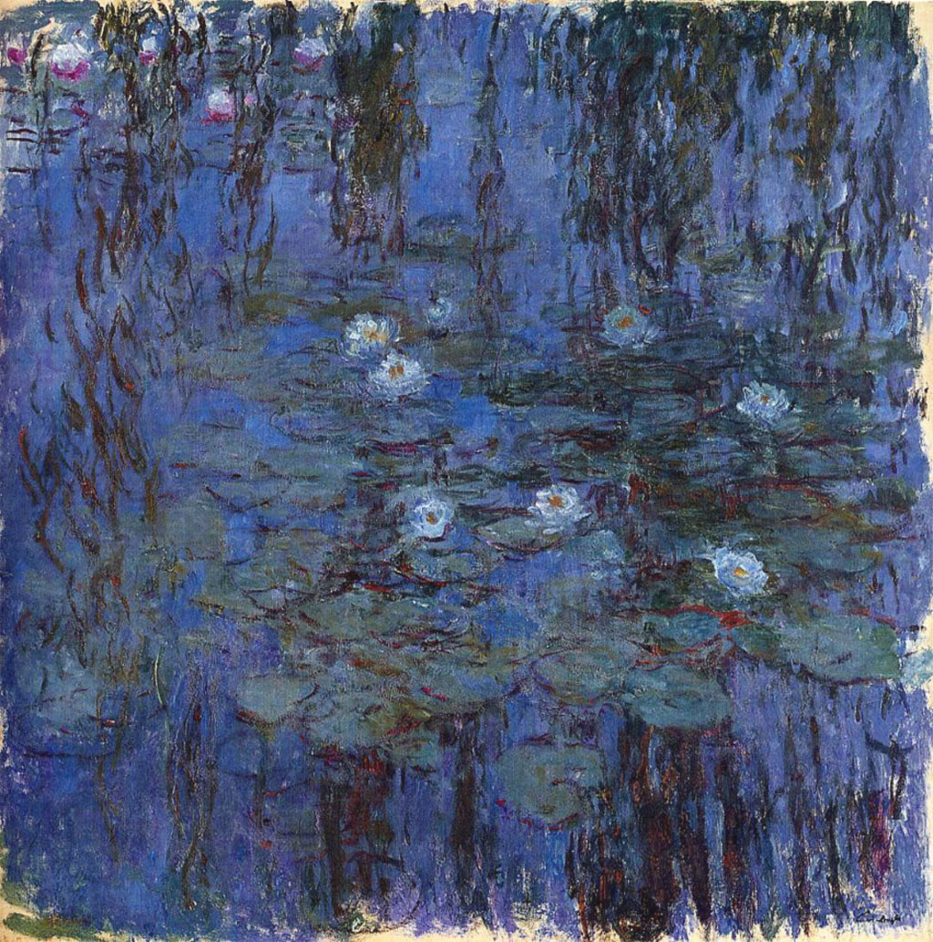 Monet - Ninfee blu - Blue water lilies - Nympheas bleus - 1916-1919