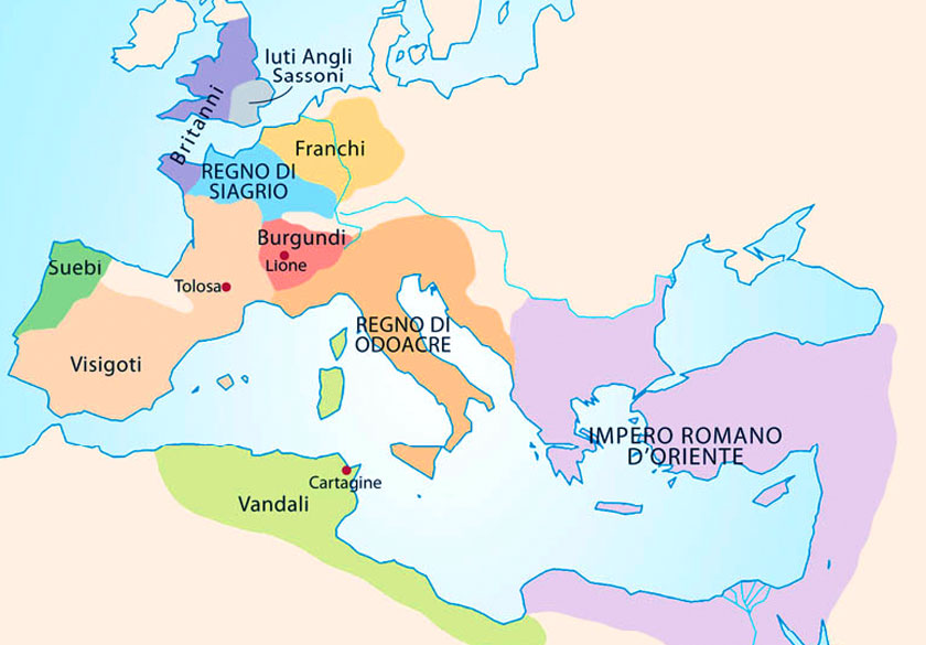 Invasioni barbariche e Regni romano barbarici
